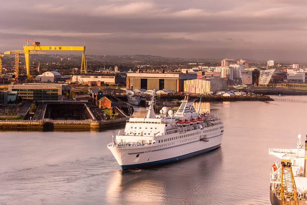 Cruise Ship Belfast, Delphin at Titanic Quarter, Belfast